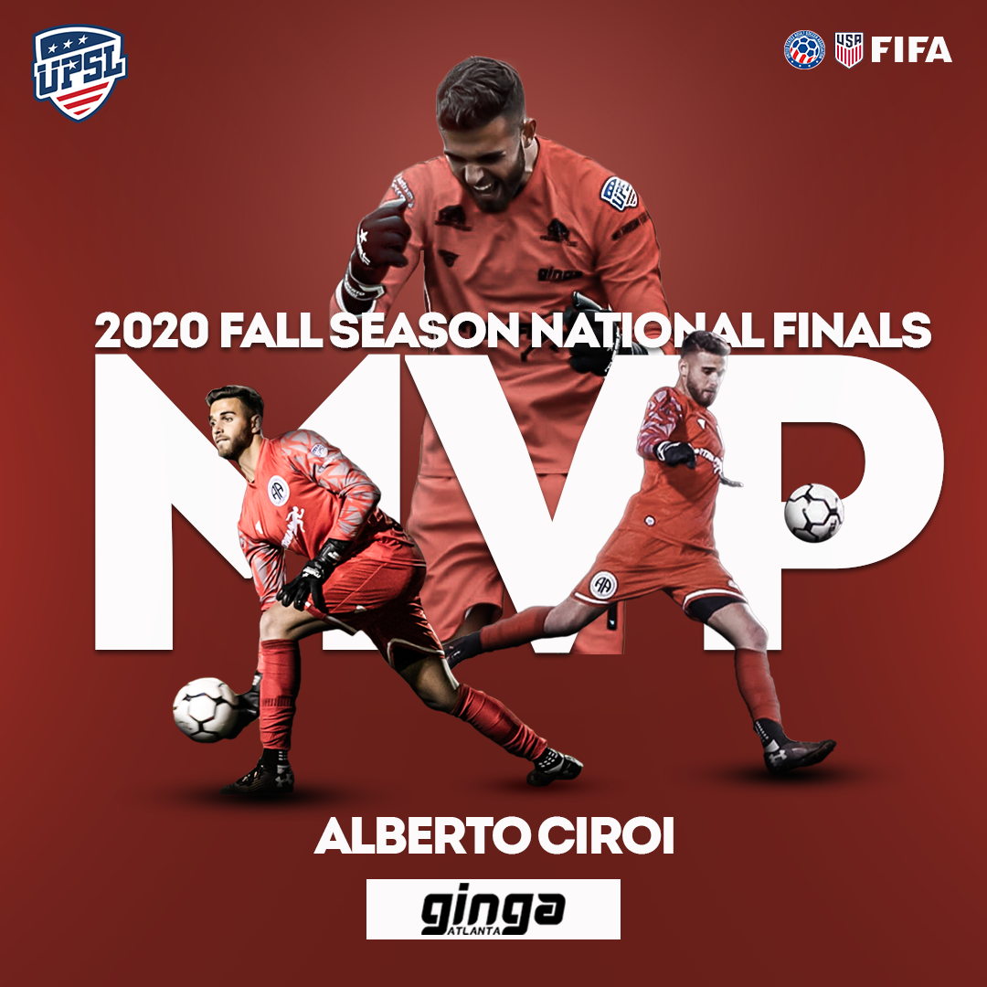 Ginga Atlantas Alberto Ciroi Selected UPSL National Finals MVP Side FC 92